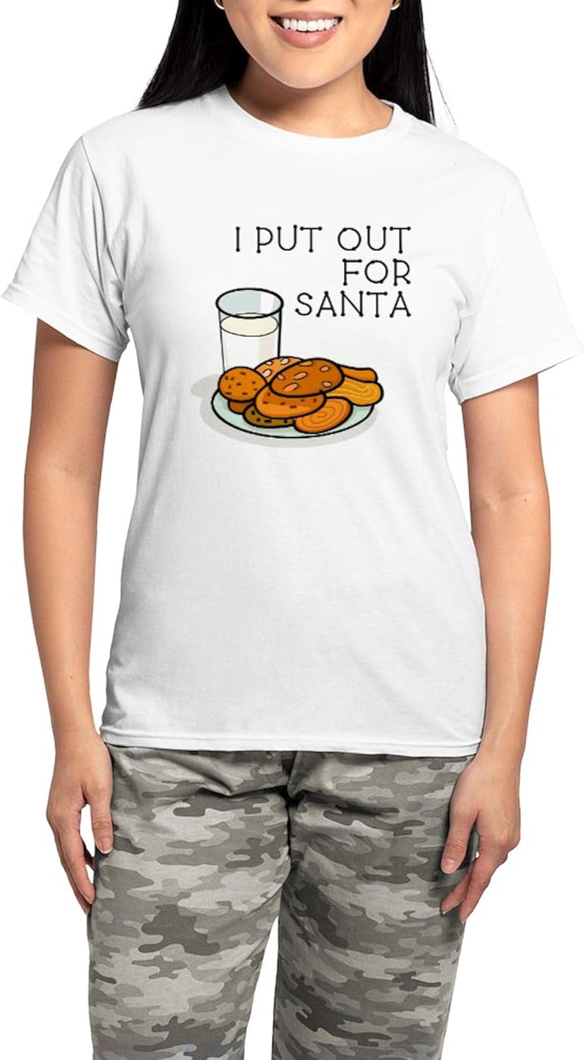 CafePress I Put Out... Women's Light Pajamas Women's Novelty Cotton Pajama Set, Comfortable PJ Sleepwear