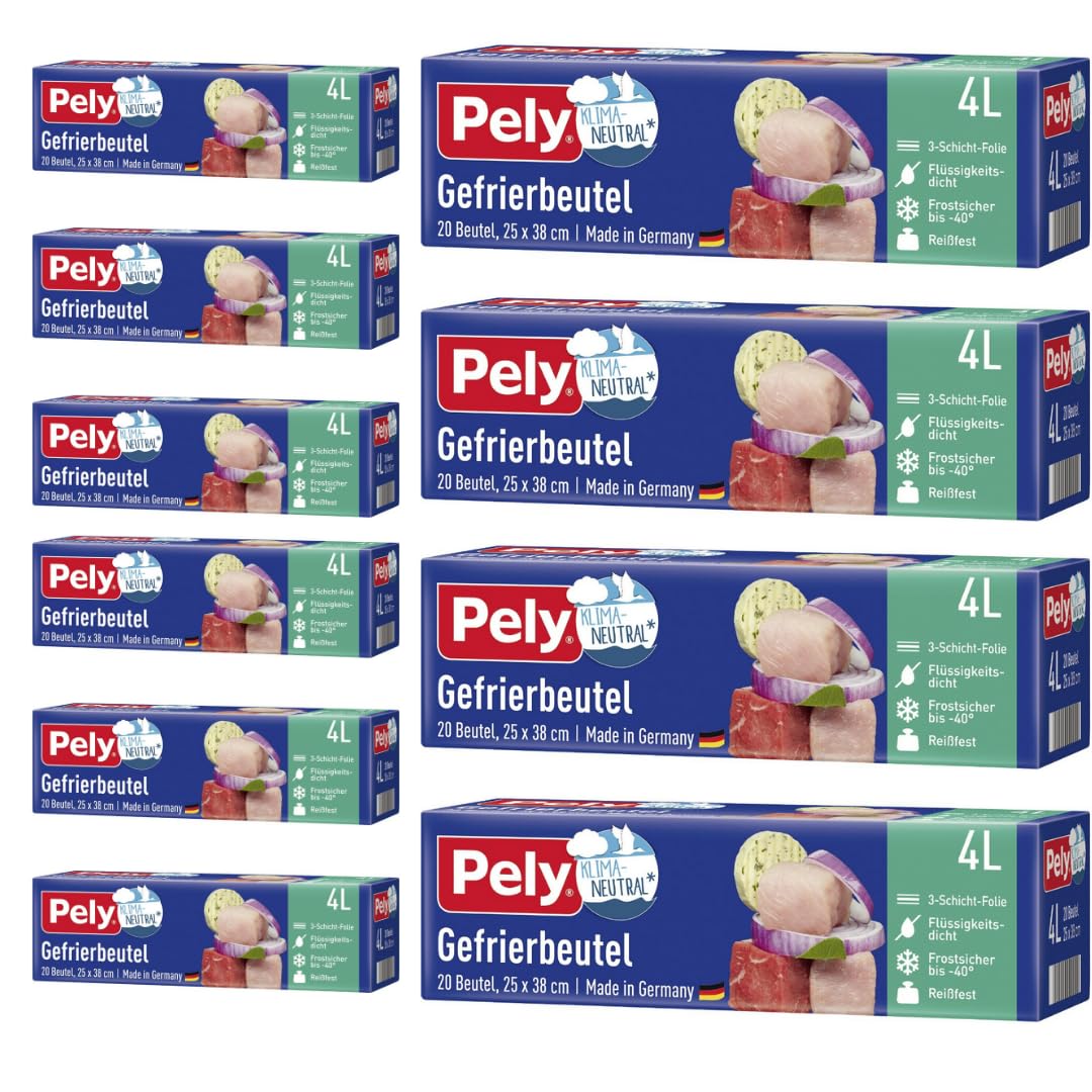 Pely Gefrierbeutel 4 Liter 20 St. x 10 STÜCK