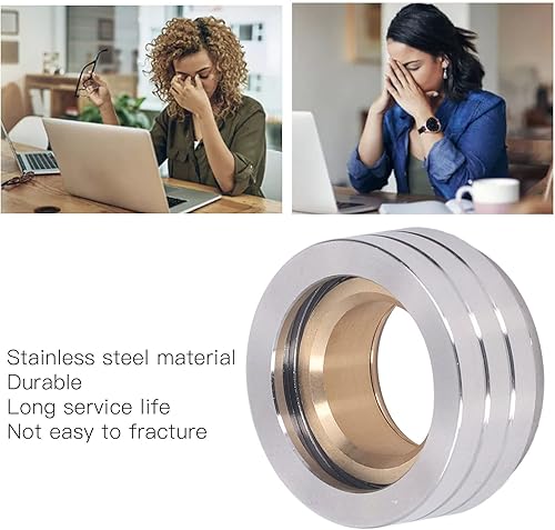 Miniatura 3 de Aqur2020 Juguete para ansiedad de anillos de metal, juguetes para aliviar el estrés, juguete portátil de metal duradero para oficina, viajes,