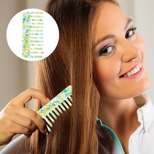 Miniatura 5 de Peines para el cabello con dientes anchos, peines para cabello negro natural para hombre, peine desenredante, peine para hombres, peine