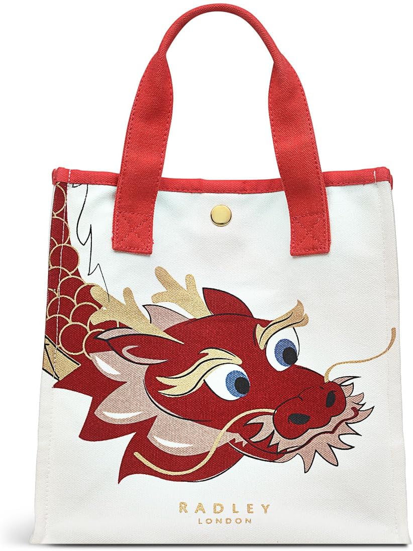 RADLEY London Cotton Unisex Small Open Top Grab Bag - Dragon Lunar New Year