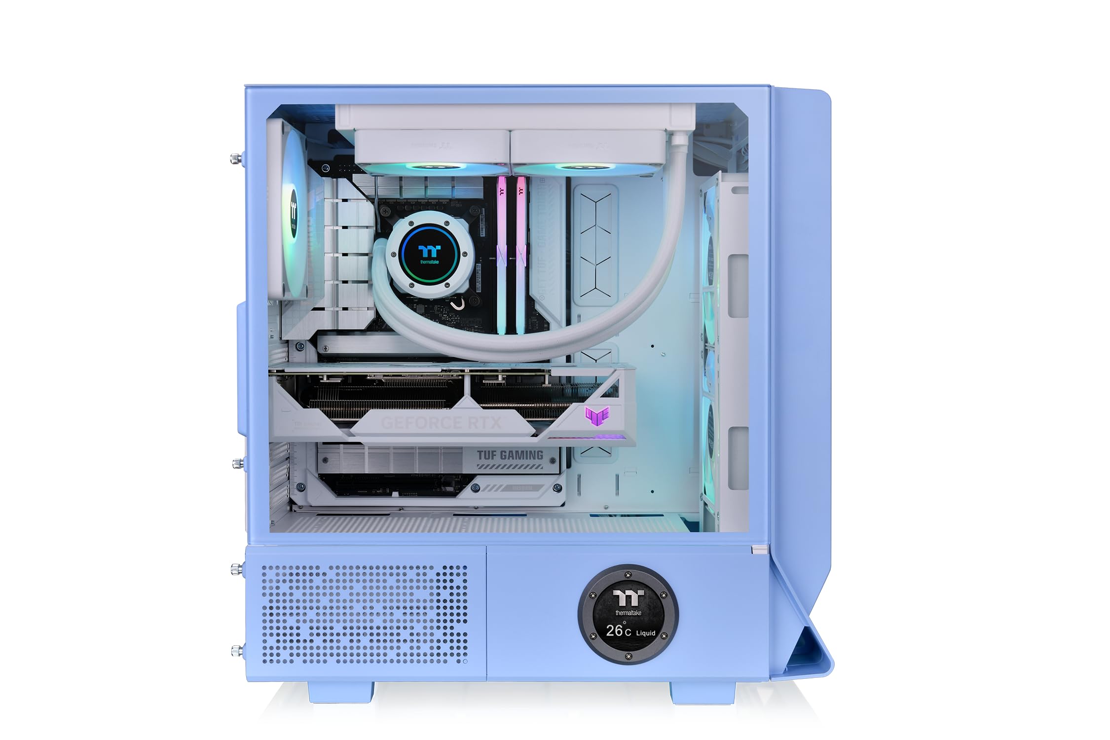 Thermaltake Ceres 350 MX | Mid Tower Chassis | Hidden Connector | 25th Anniversary Hydrangea Blue Limited Edition