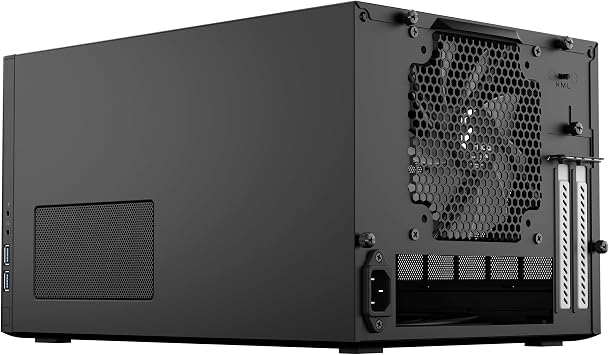 Fractal Design Node 304 - Black - Mini Cube Compact Computer Case - Small Form Factor - Mini ITX mITX - High Airflow - Modular Interior - 3X Fractal Design Silent R2 120mm Fans Included - USB 3.0