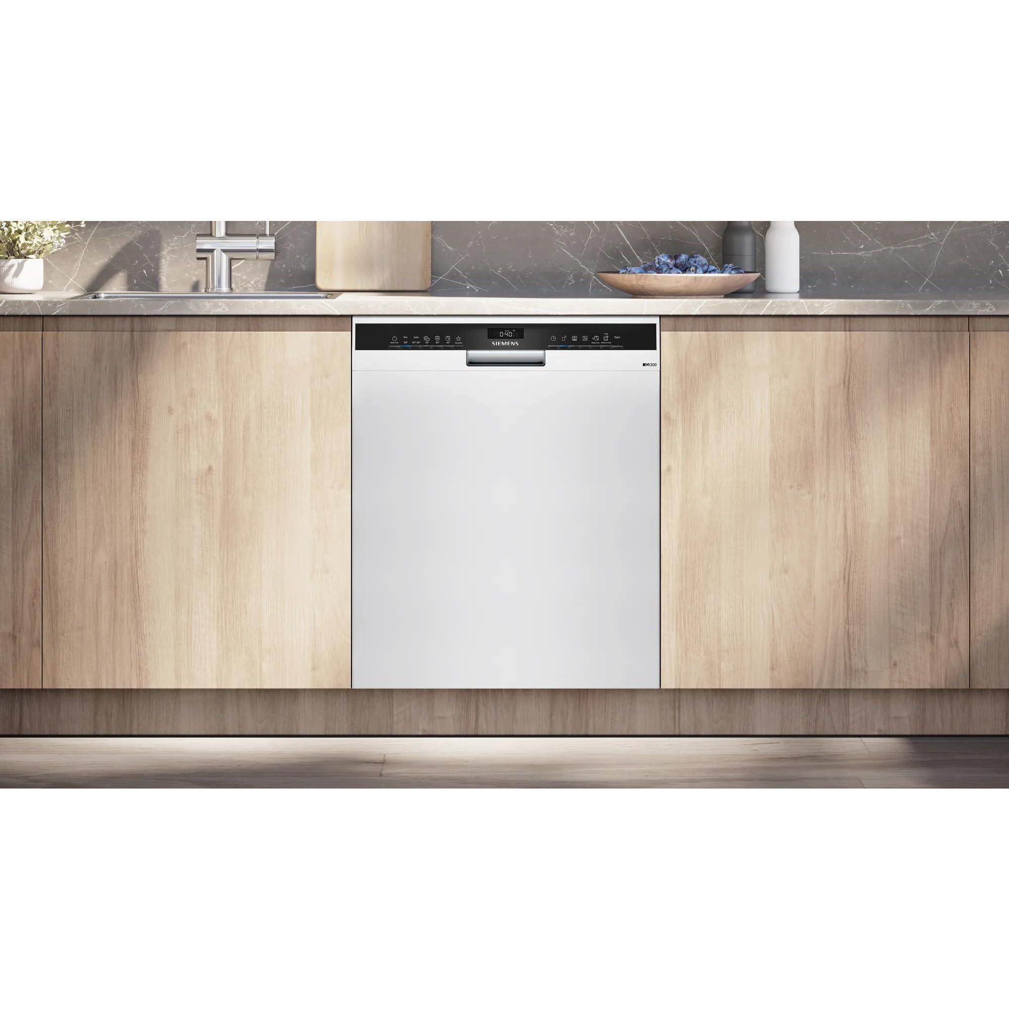 Siemens iQ300 SN43HW10TE - Lavastoviglie sottopiano 60 cm, colore: Bianco
