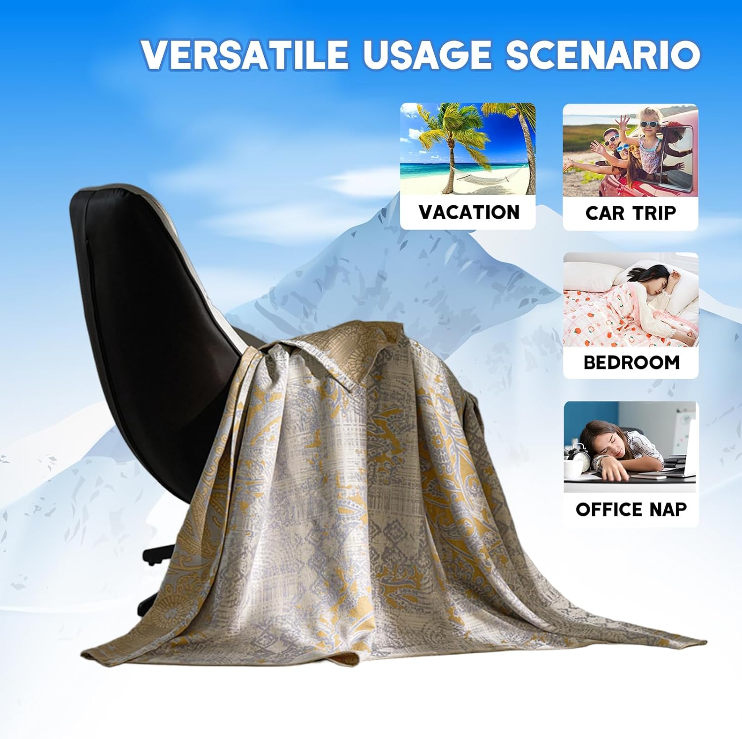 Boho Cooling Muslin Blanket for Hot Sleepers 80x90 Inch Lightweight Summer Cold Bed Blanket Ultra Soft Breathable Blanket for Night Sweats Pink(Boho Pink, 80x90 Inch)