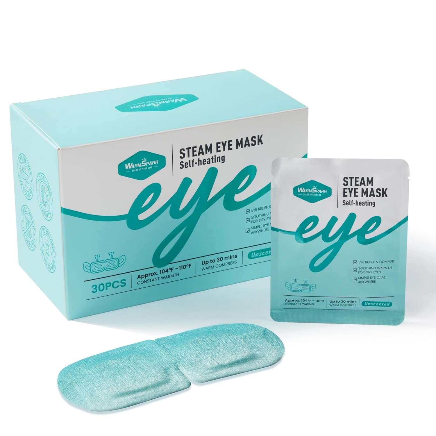 Steam Eye Mask - 360 PCS - Warm Compress for Dry Eyes Disposable Heated Eye Mask for Fast