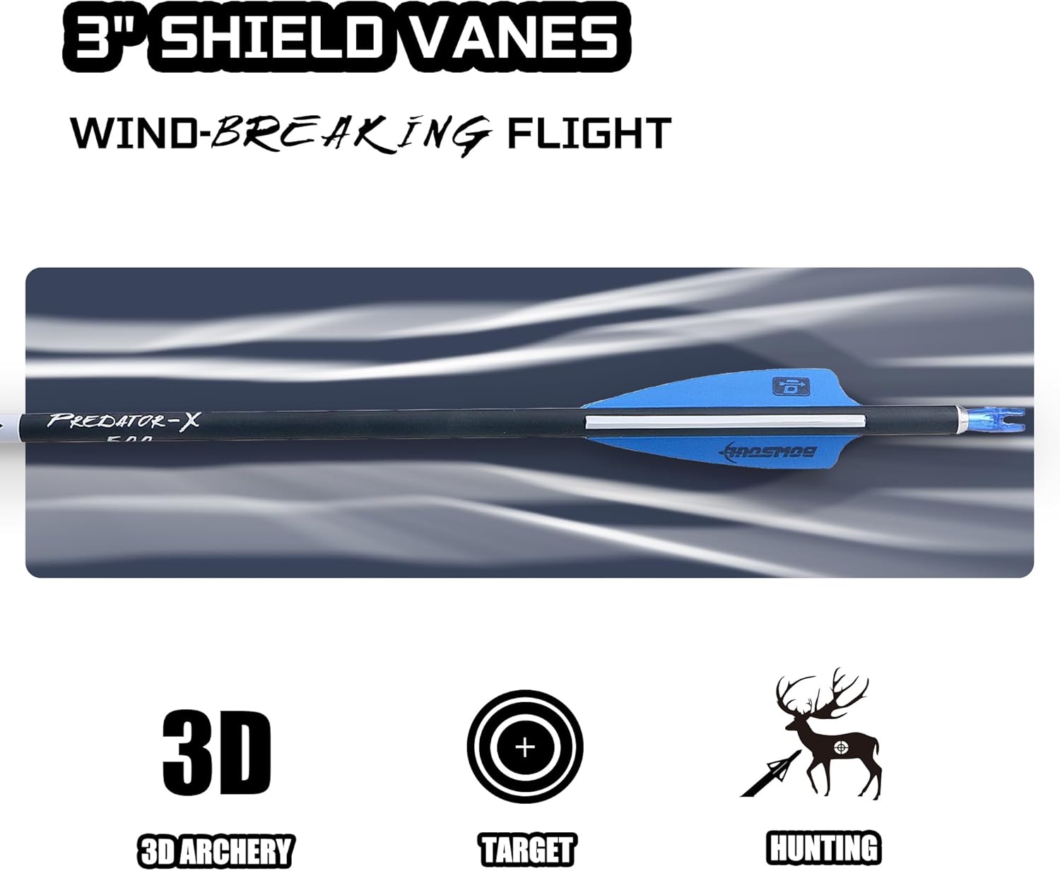 31Inch Carbon Arrows for Target Practice Hunting Arrow with Removable Tips for Compound & Recurve Bow(Pack of 12)