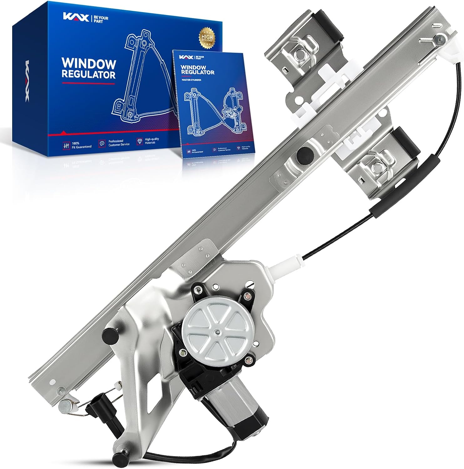 KAX 741-761 Power Window Motor and Regulator Assembly Front Right Passenger Side Original Equipment Replacement Compatible with Lesabre 2000 2001 2002 2003 2004 2005