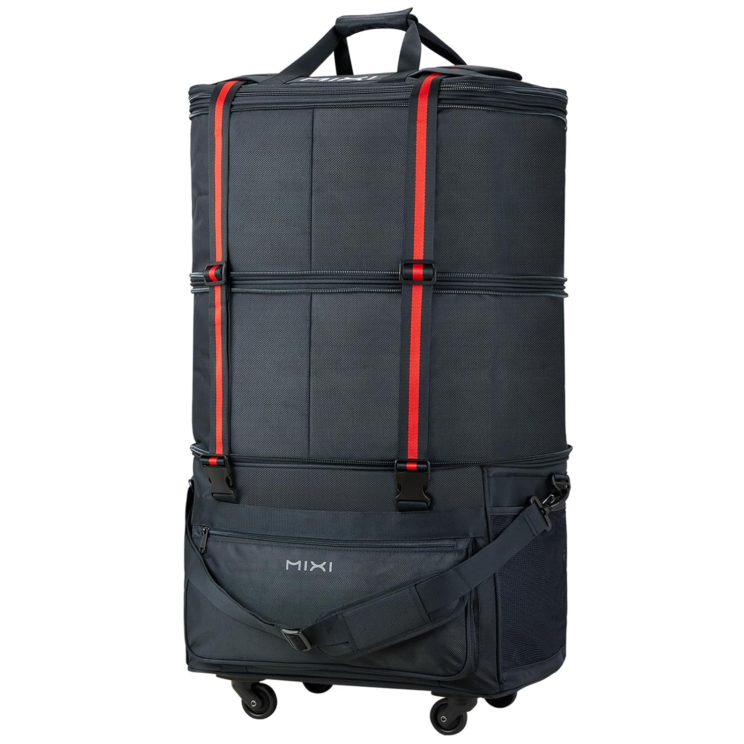 mixi Travel Bag with Wheels Expandable Foldable Luggage Bag Collapsible Rolling Travel Bag Duffel Bag Large Capacity Suitcase