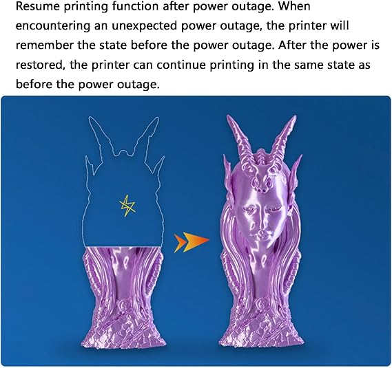 3D FDM High-Speed Printer, with Dual-Gear Direct Extruder, 3.5-inch Color Touch Screen, 220x220x260mm Large Printing Size, Quick Assembly