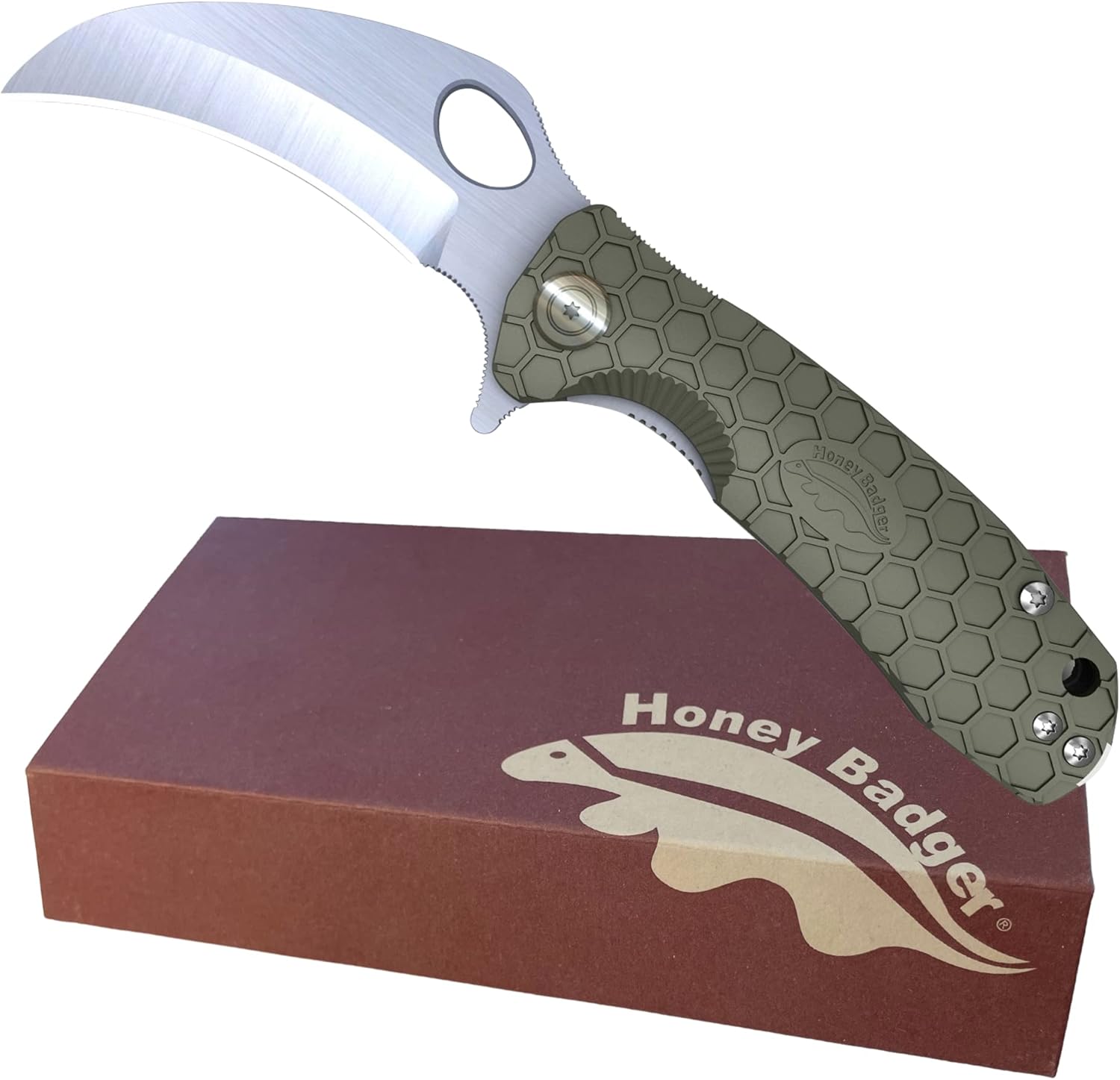 Honey Badger Knives Replacement Pocket Clip - Fits Medium Honey Badger Folding Knives - Black Finish