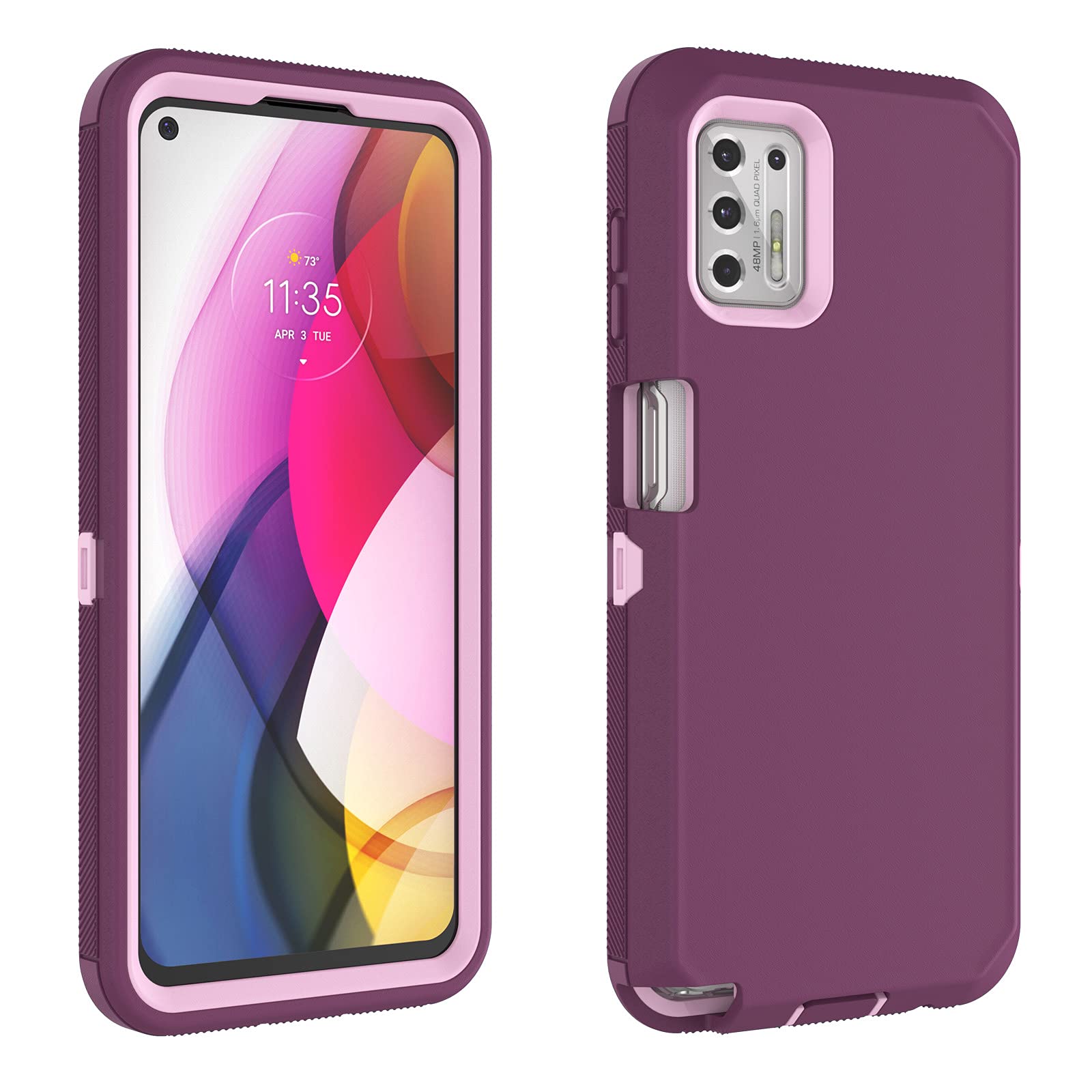 Thybx Moto G Stylus 2021 Case, Motorola G Stylus Case 2021, [Drop Protection] Full Body Shockproof Grip Plastic Bumper TPU...