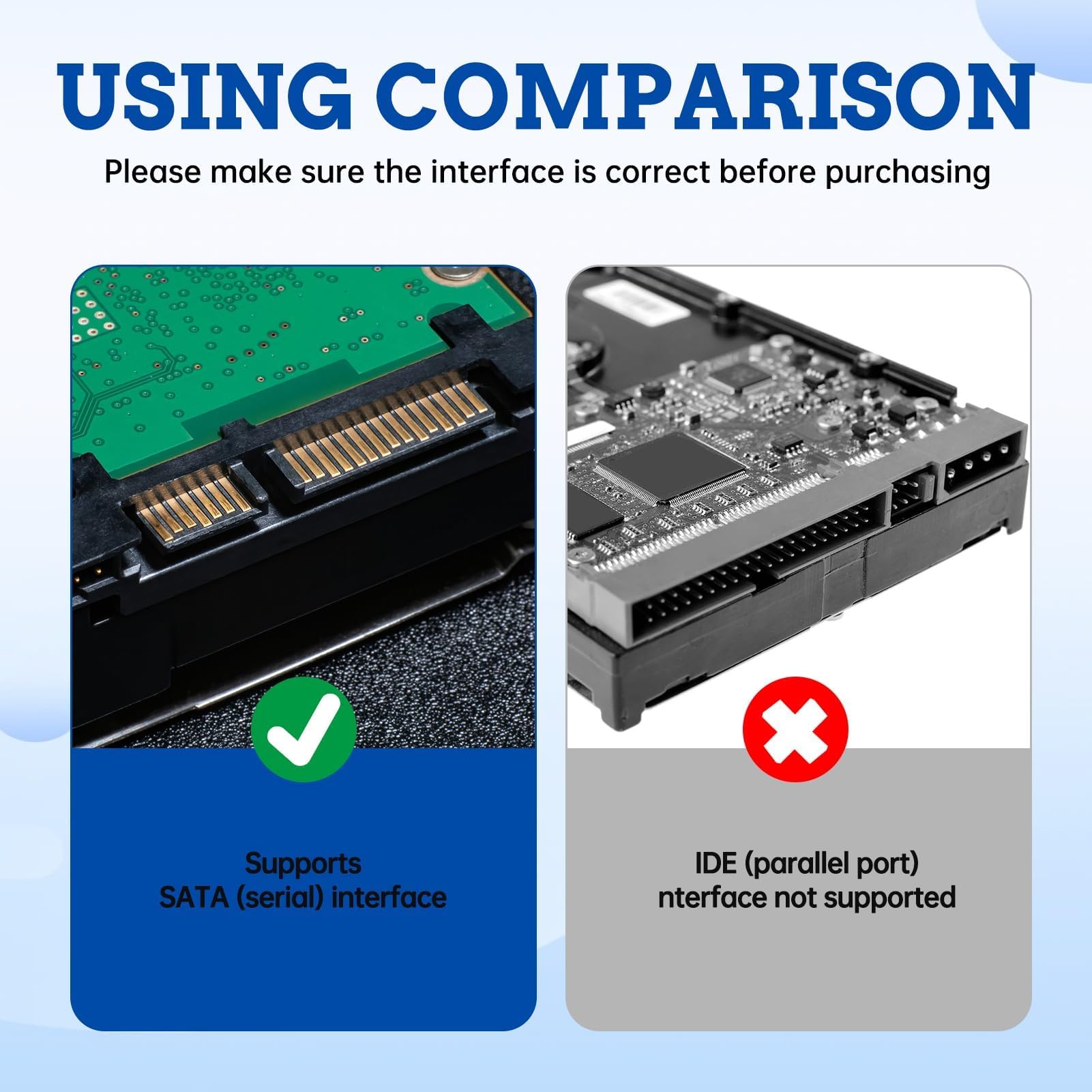 Câble SATA Vers USB 3.0 - Adaptateur Pour Disque Dur SSD/HDD 2.5/3.5 Pouces