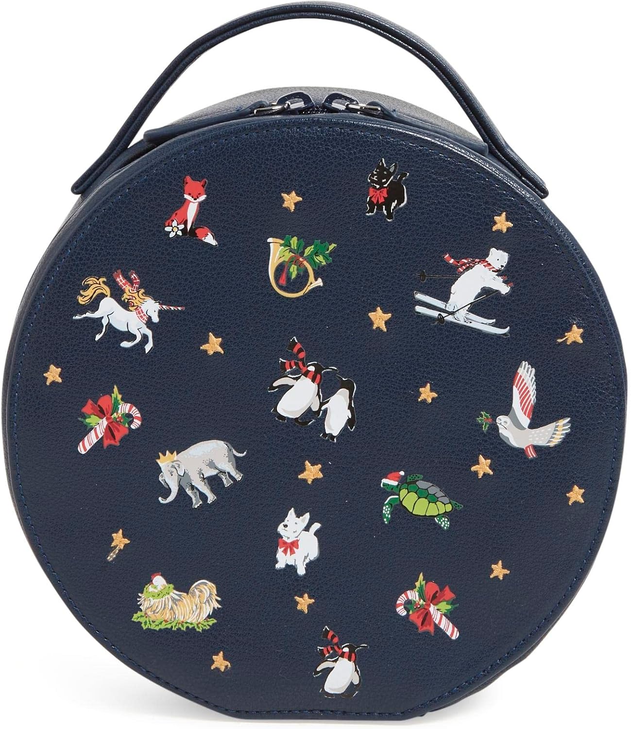 Vera Bradley Women's Novelty Cosmetic Makeup Organizer Bag, Scottie Dog, One Size