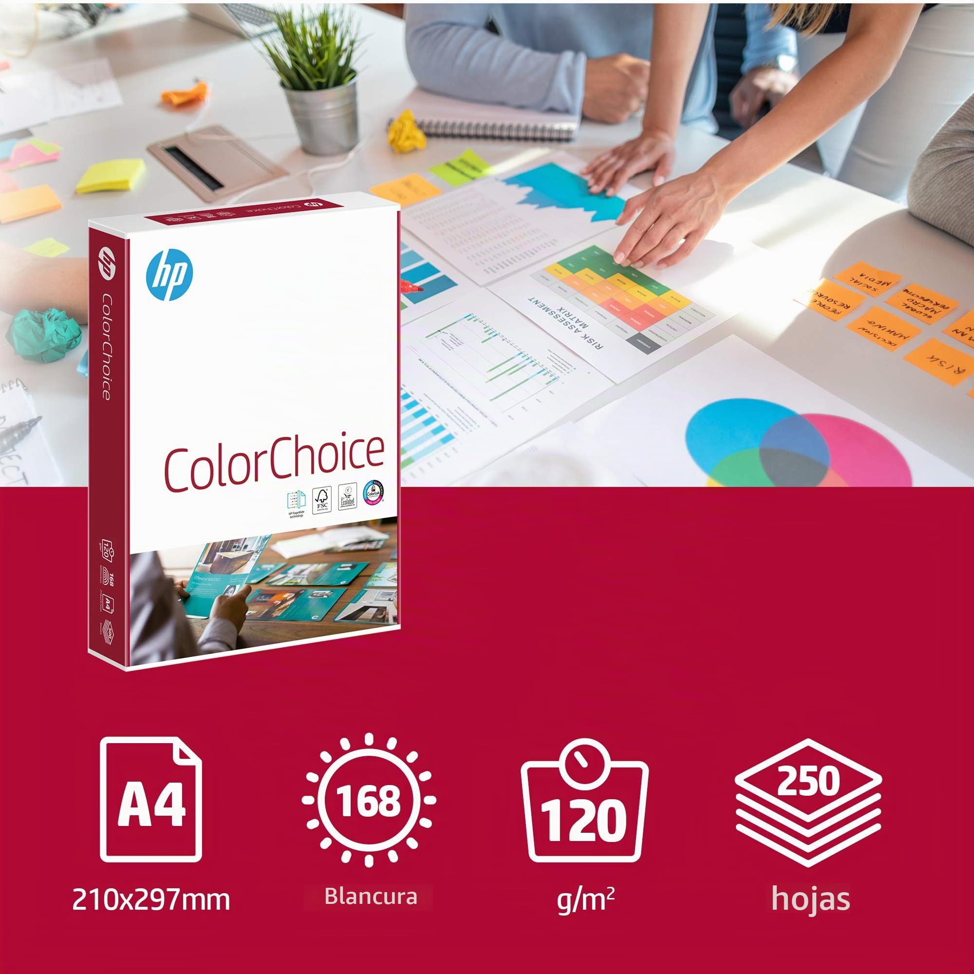 Hewlett Packard - Papel HP Color Choice A4 120gsm