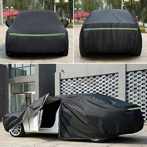 Miniatura 2 de HOOKHA Car Cover Compatible with Dacia Duster Logan MCV Sandero Stepway Plus Velvet Custom Full Car Cover Waterproof Dustproof Windproof Applicable