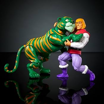 ゲーム・おもちゃ・グッズ Tiger of heman figure Mattel 1983 He-Man Masters of the Universe Battle Cat Green