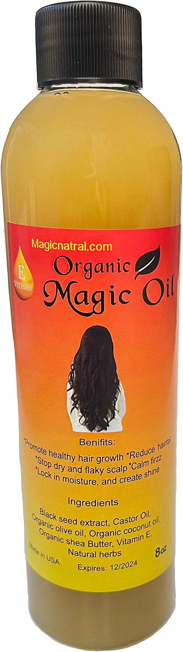Organic Magic Oil - 100% Pure, Unrefined, Vegan, 250ml