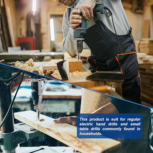 Miniatura 3 de LNROE-K Adaptador de broca de agujero cuadrado, accesorio de mortaje para prensa de taladro, brocas de agujero cuadrado para herramientas de madera,