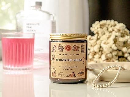 THE UMBRELLA STORE Brid gerton House Scented Candle, Brid gerton Inspired Scented Candle | Soy Wax Candle - 200gms (Bridg erton House)