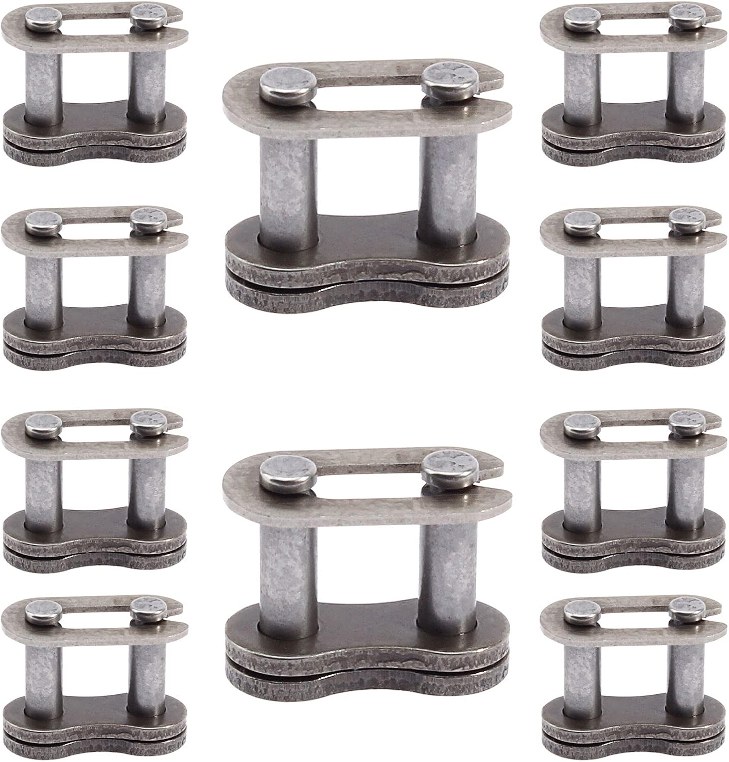10pcs 25H Drive Chain Repair Master Connector Split Link Compatible with 43cc 47cc 49cc 2-Stroke Atv Quad Pit Dirt Super Pocket Mini Bike Lifan Kazuma SUNL