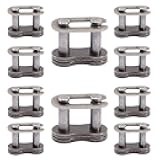 10pcs 25H Drive Chain Repair Master Connector Split Link Compatible with 43cc 47cc 49cc 2-Stroke Atv Quad Pit Dirt Super Pocket Mini Bike Lifan Kazuma SUNL