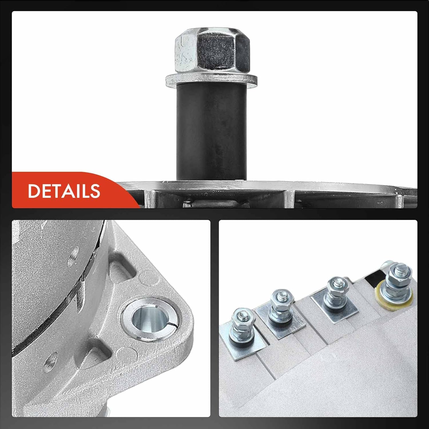 A-Premium Alternator Compatible with Freightliner, Kenworth, Peterbilt, Sterling Truck Vehicle Models, 8.3L 10.3L 10.8L 11.1L 12.7L 14.0L 14.6L, 12V 170A Without Pulley, Replace# 8600126