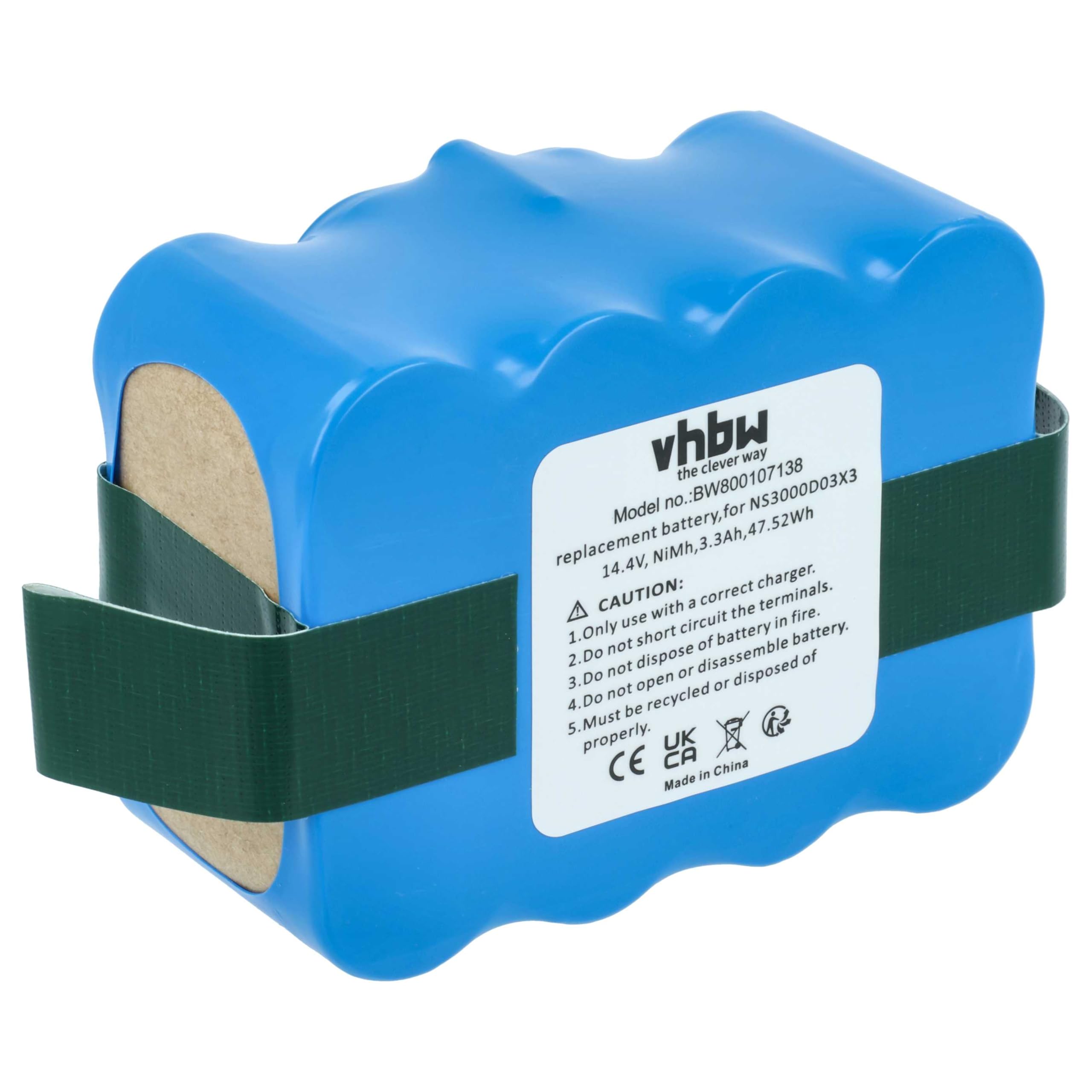 vhbw Bateria kompatybilna z Yoo Digital Iwip 1000, 600 odkurzacz (3300 mAh, 14,4 V, NiMH)
