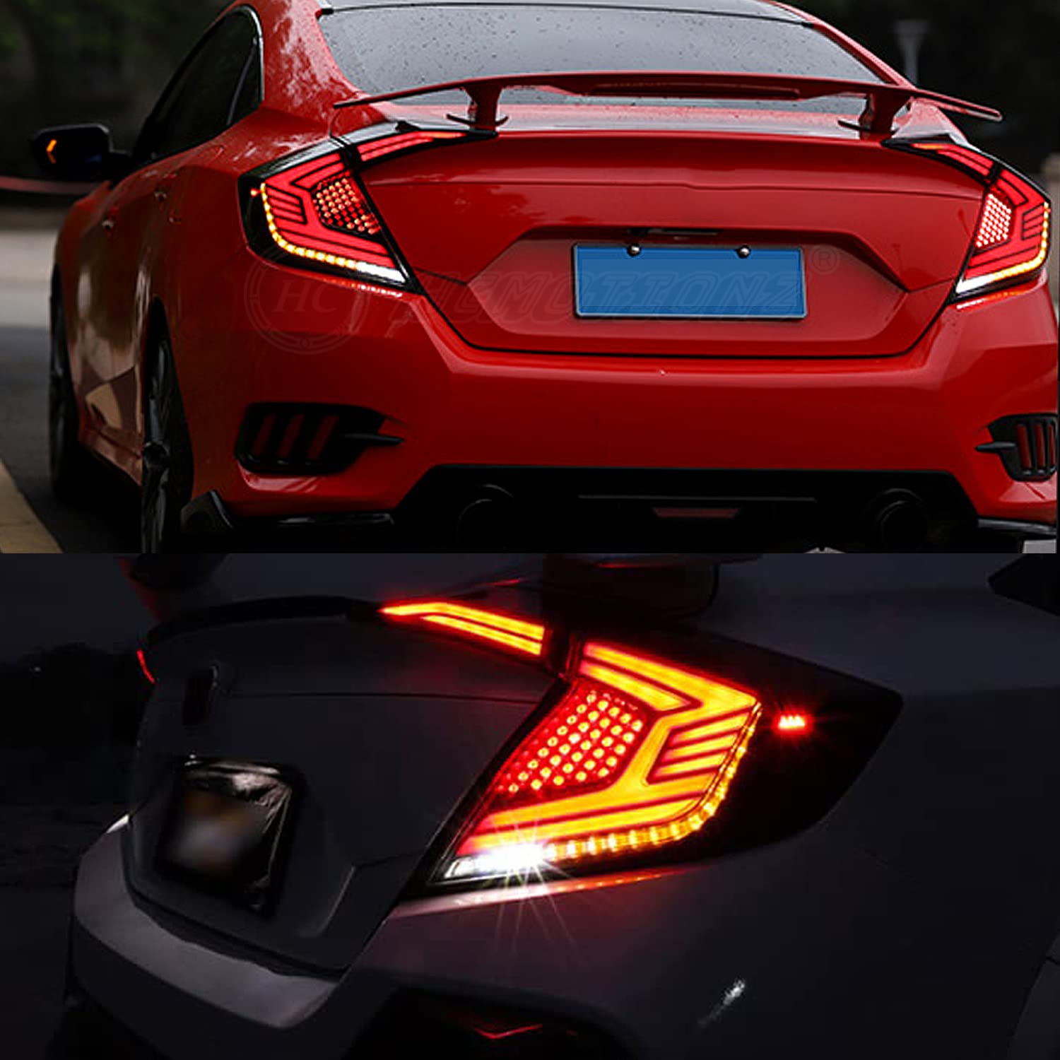 Amazon | HCMOTIONZ 新型 ホンダ シビック FC1 テールランプ LED流れる