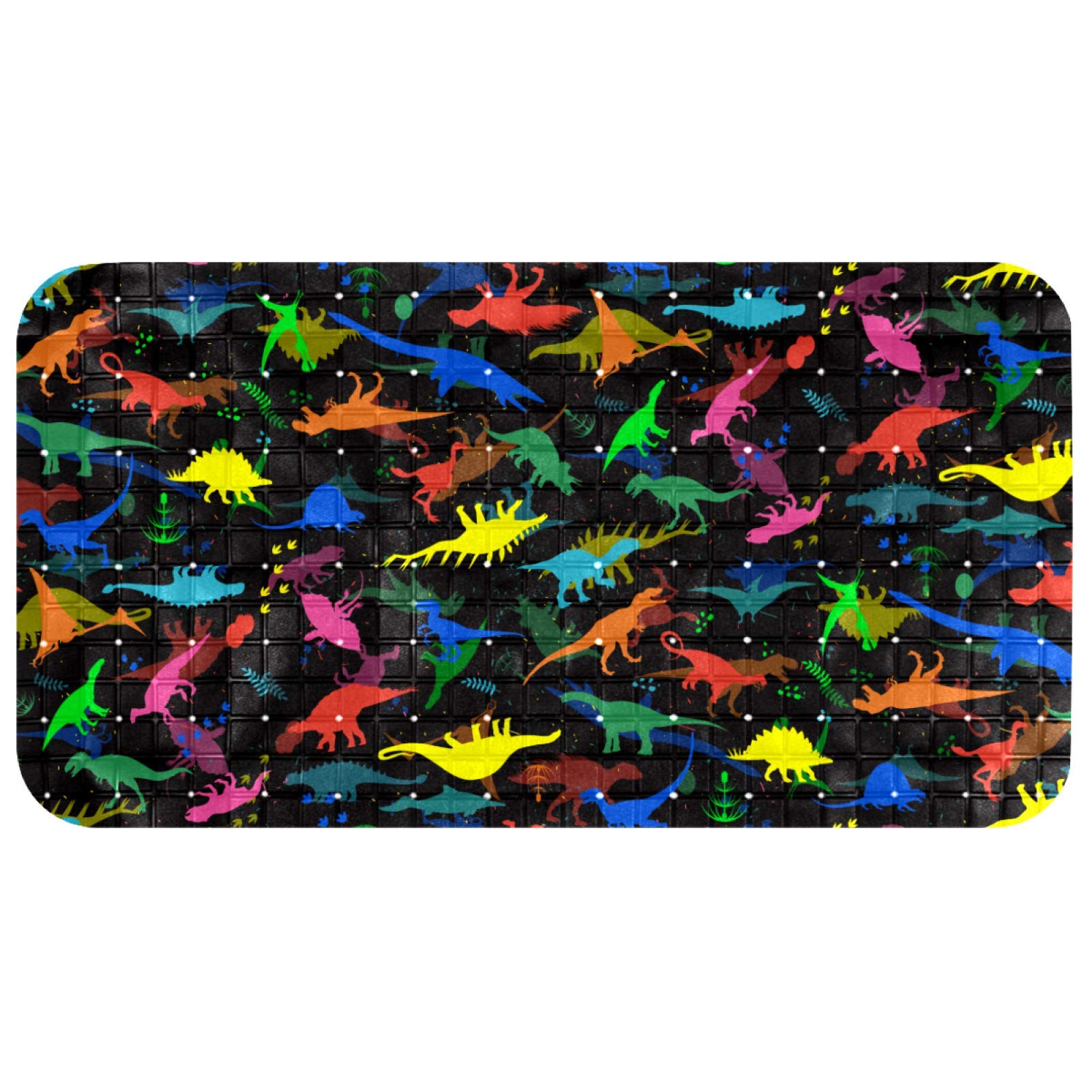 Tapis de baignoire antidérapant pour enfant pour le bain quotidien dinosaure