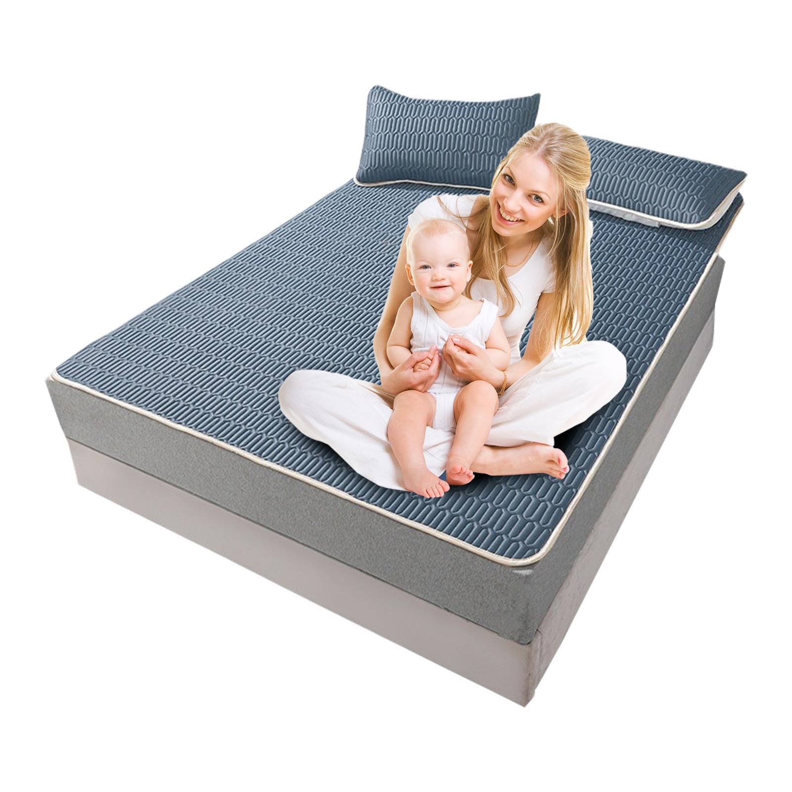 Materassino estivo fresco per letto, tappetino rinfrescante estivo, tappetino in seta ghiacciata per la casa, tappetino in seta ghiacciata, stile semplice, tappetino estivo per dormire, coperta