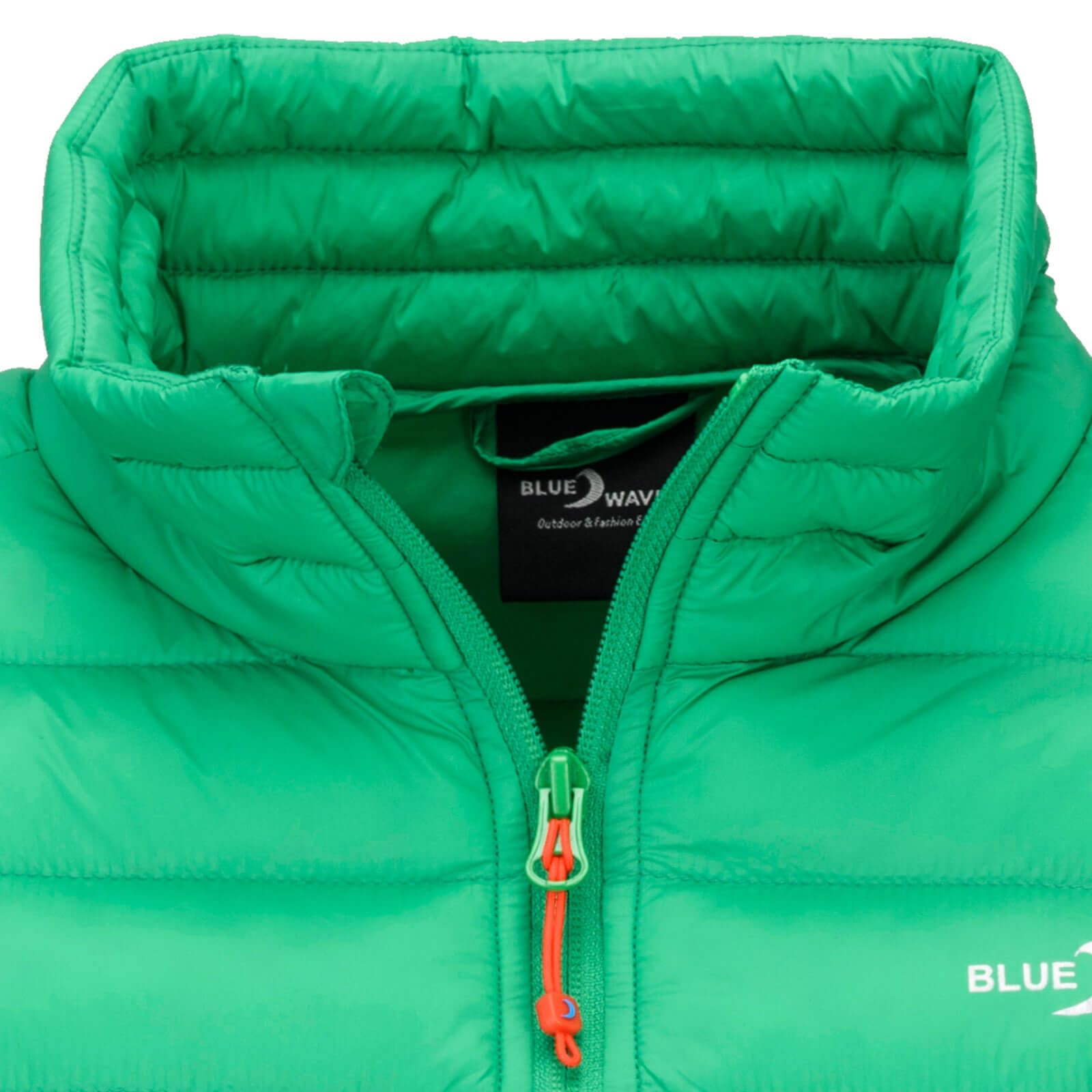 Blue Wave Damen Steppjacke Ornella mit Stehkragen - Gesteppte Jacke packable inkl. Packbeutel in Grün Größe 36