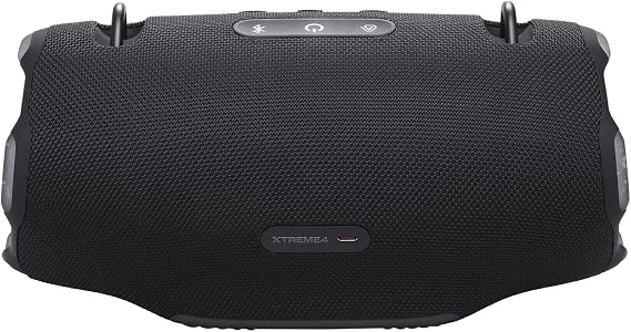 JBL Xtreme 4 Black Portable Bluetooth Speaker w/divvi! Hardshell Case Bundle
