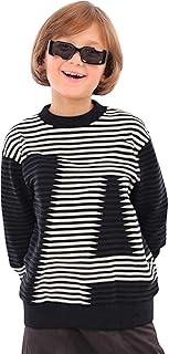 بلوفر أولادي تريكو بخطوط هندسية (321) من زيزو