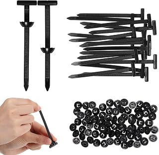 100 Pcs Nylon Universal Cable Tie Buckle, Multipurpose Plastic Cable Ties Tool, Heavy Duty Self-Locking Zip Ties Holder, UV Resistant Zipties for Car Daily Auto Fixing