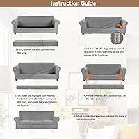Vista 154 de WEERRW Fundas de terciopelo para sofá de 2 cojines, fundas de sofá de felpa de terciopelo de lujo de alta elasticidad, con parte inferior elástica
