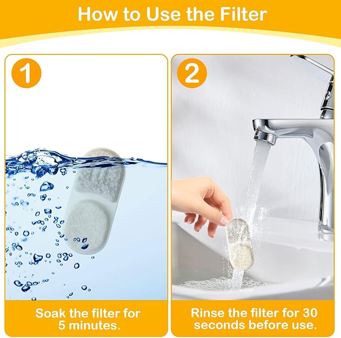 Pack de 16 Filtros + 16 Esponjas para Fuente de Agua APAUK Gatos miniatura 3