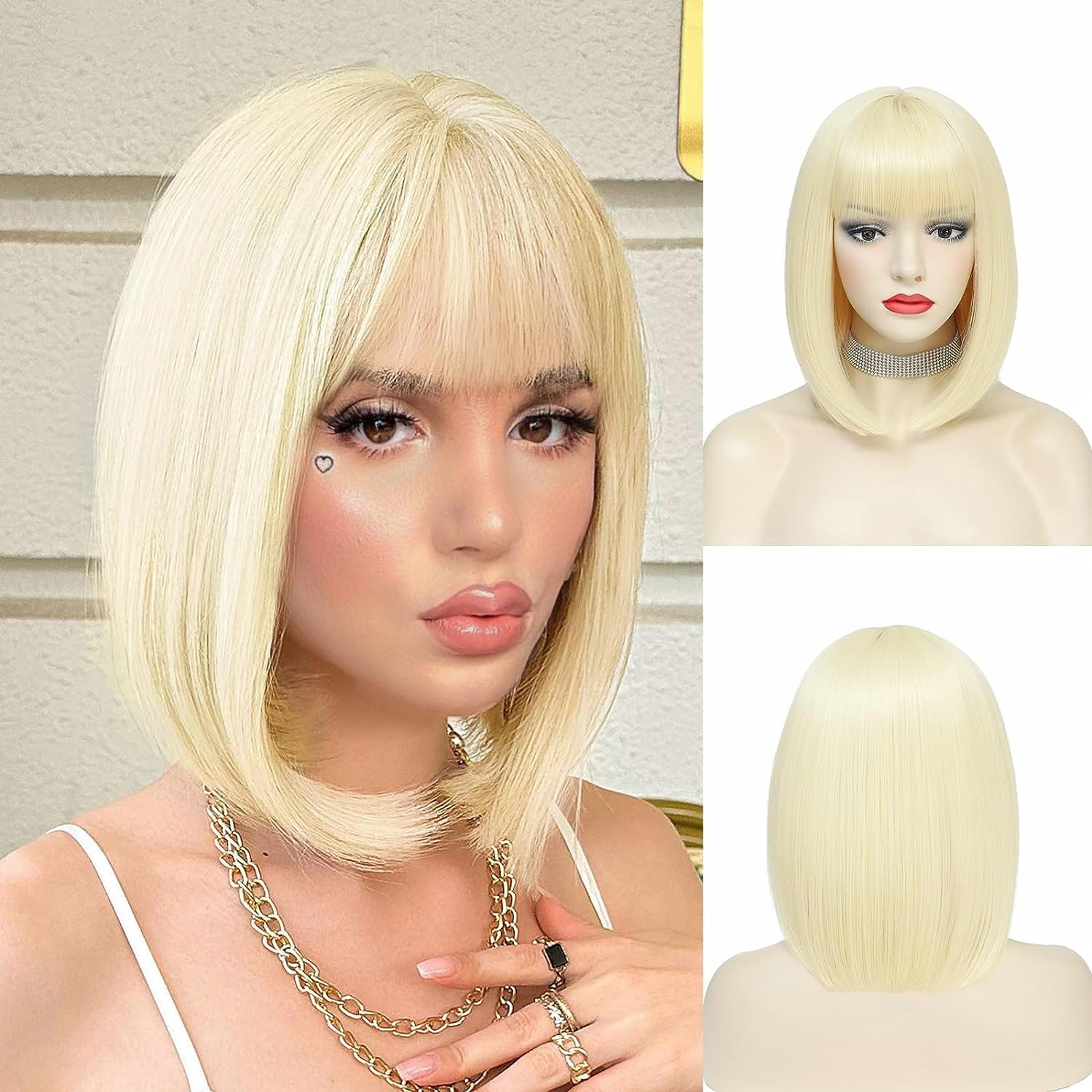 NAYOO 14 bob white wig