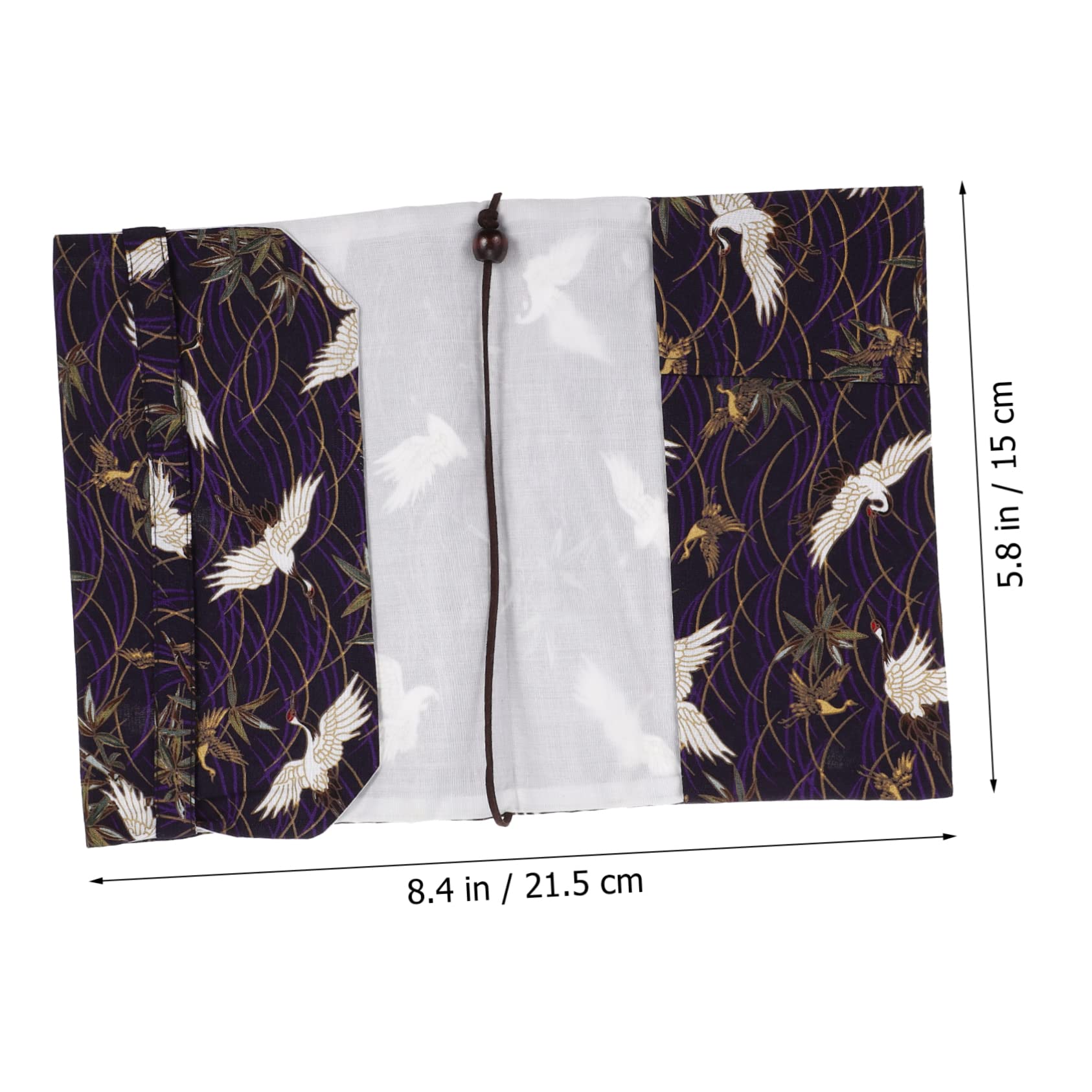STOBOK 3piezas Cubierta De Libro Ajustable De Diseño De Grulla Dorada Funda Decorativa Para Libros Estudiantes y Oficina