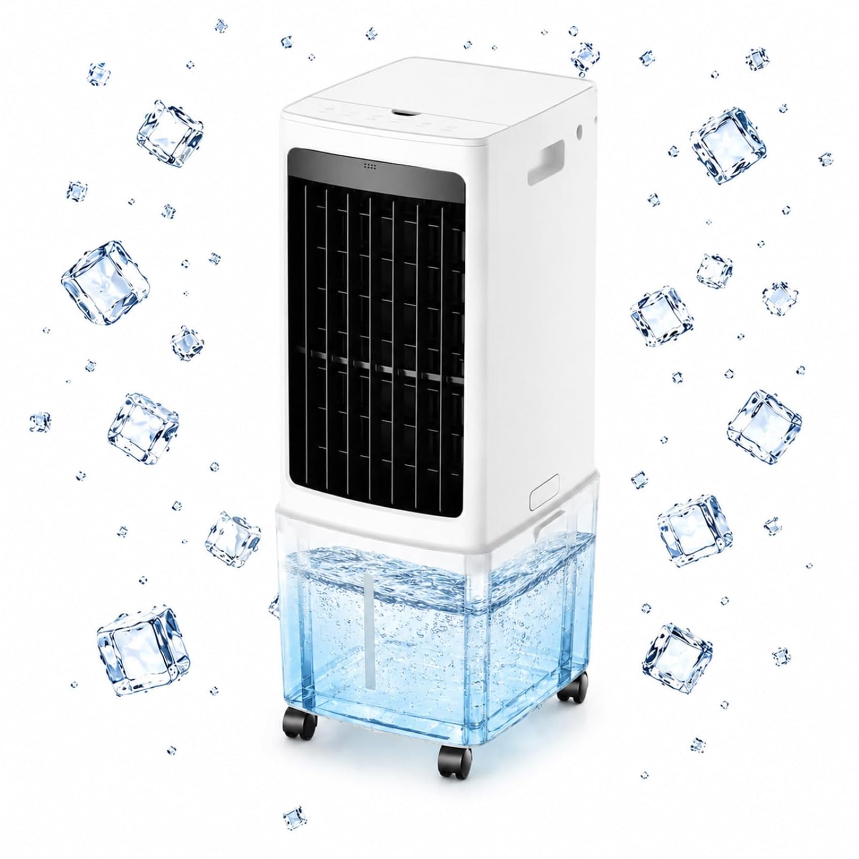 Enfriador de aire evaporativo de 12 litros climatizador portátil para interiores