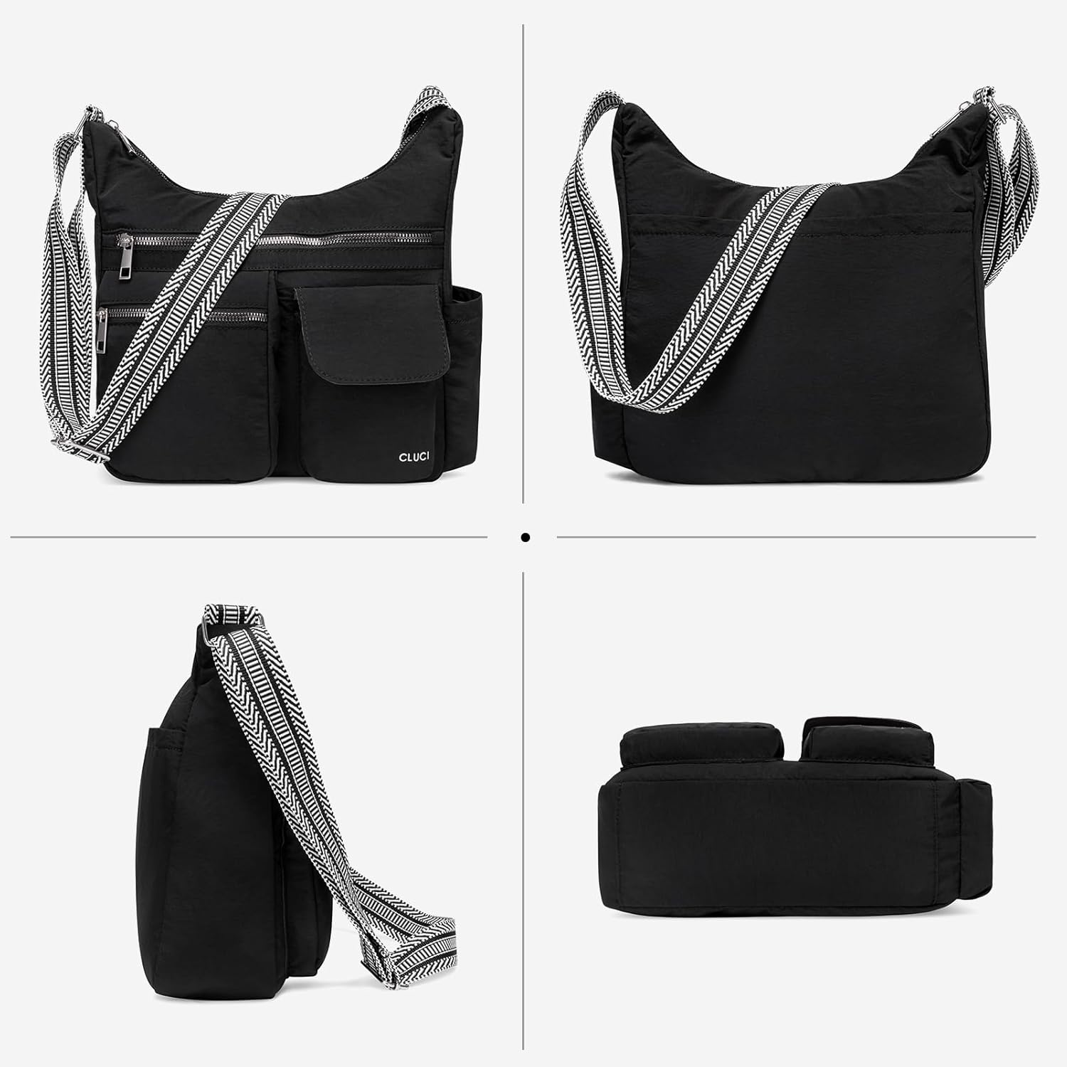 CLUCI Travel Purses for Women, Waterproof Nylon Crossbody Bags for Woman Trendy, Anti Theft Shoulder Handbags for Ladies - Image 7