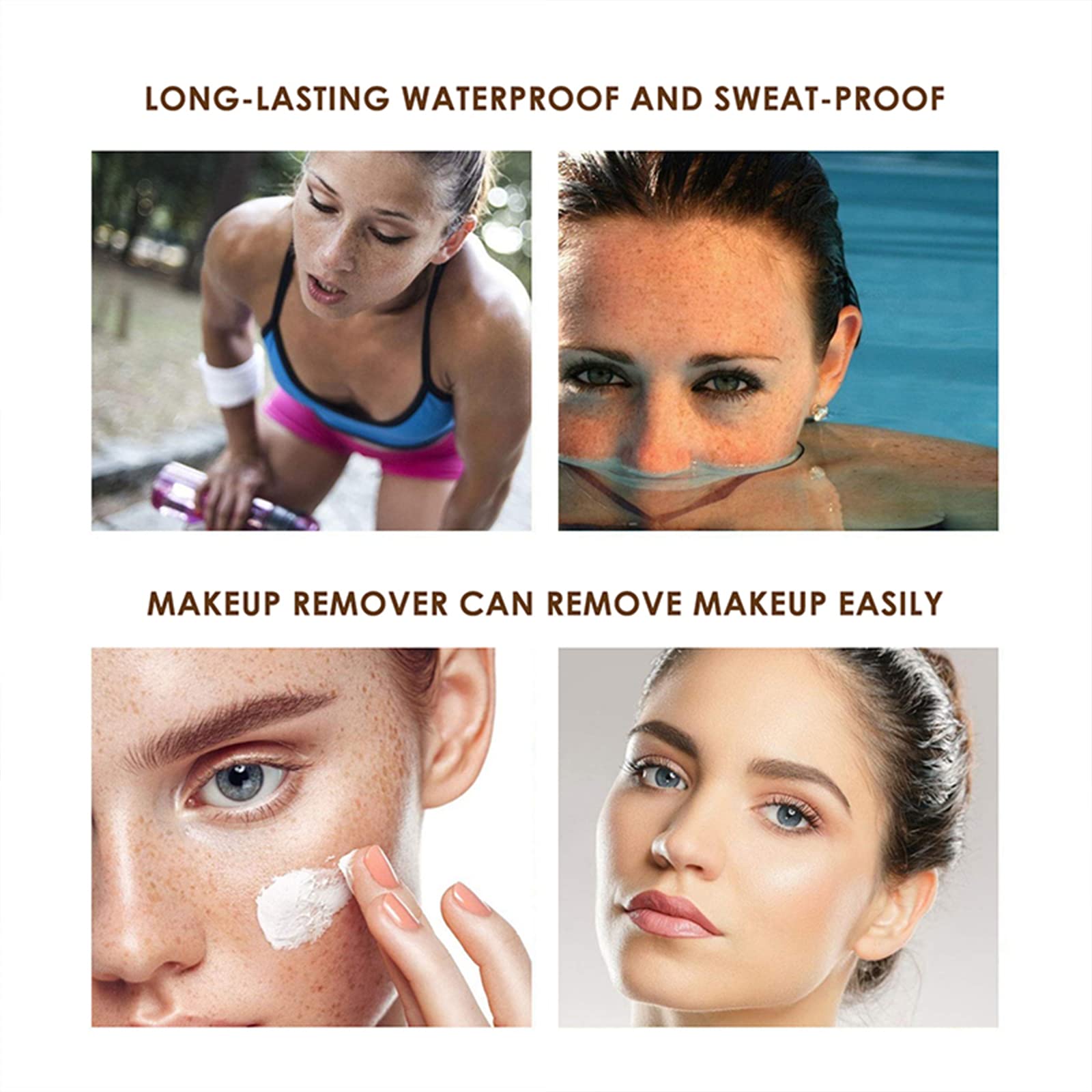 Freckles Pen, Impermeabile, Facile da Colorare, Penna a Punti Morbida, Penna per lentiggini a Simulazione Naturale Penna per lentiggini per Trucco a Lunga Durata Impermeabile (01)