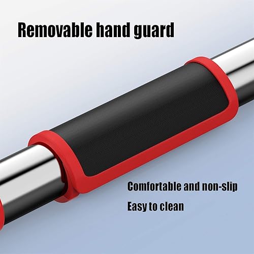 Miniatura 6 de Barras de dominadas horizontales portátiles sin barra de barbilla de tornillo, corredor de puerta, barra de fitness para el hogar con bloqueo de