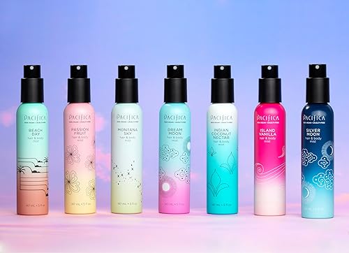 Vista 67 de Pacifica - Atomizador de fragancia corporal y perfume para el cabello Blue Moon con lavanda y grosella, sin alcohol, vegano y no testado