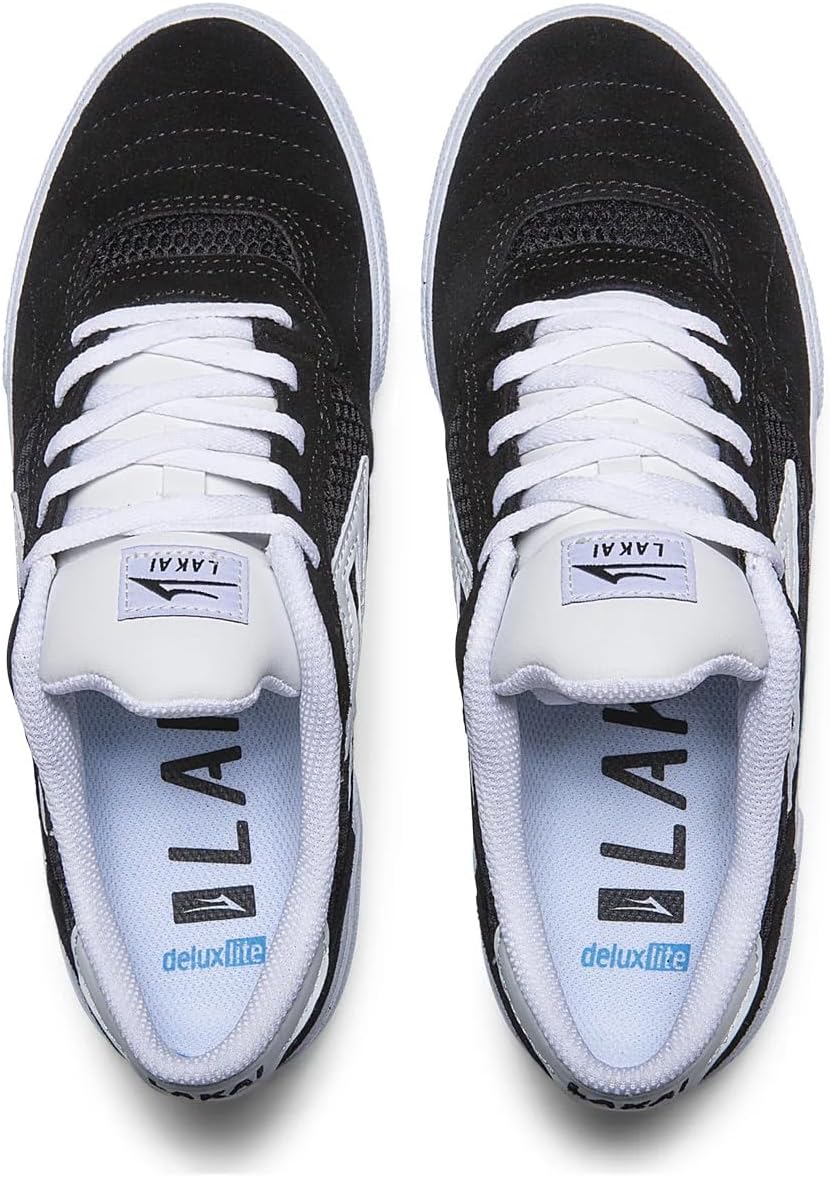 Lakai Cambridge Mens Skate Shoes, Black Suede, 10