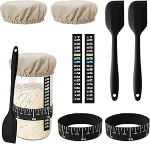 Amazon.com : Plus tard 8Pcs Sourdough Starter Kit for Mason Jars of ...