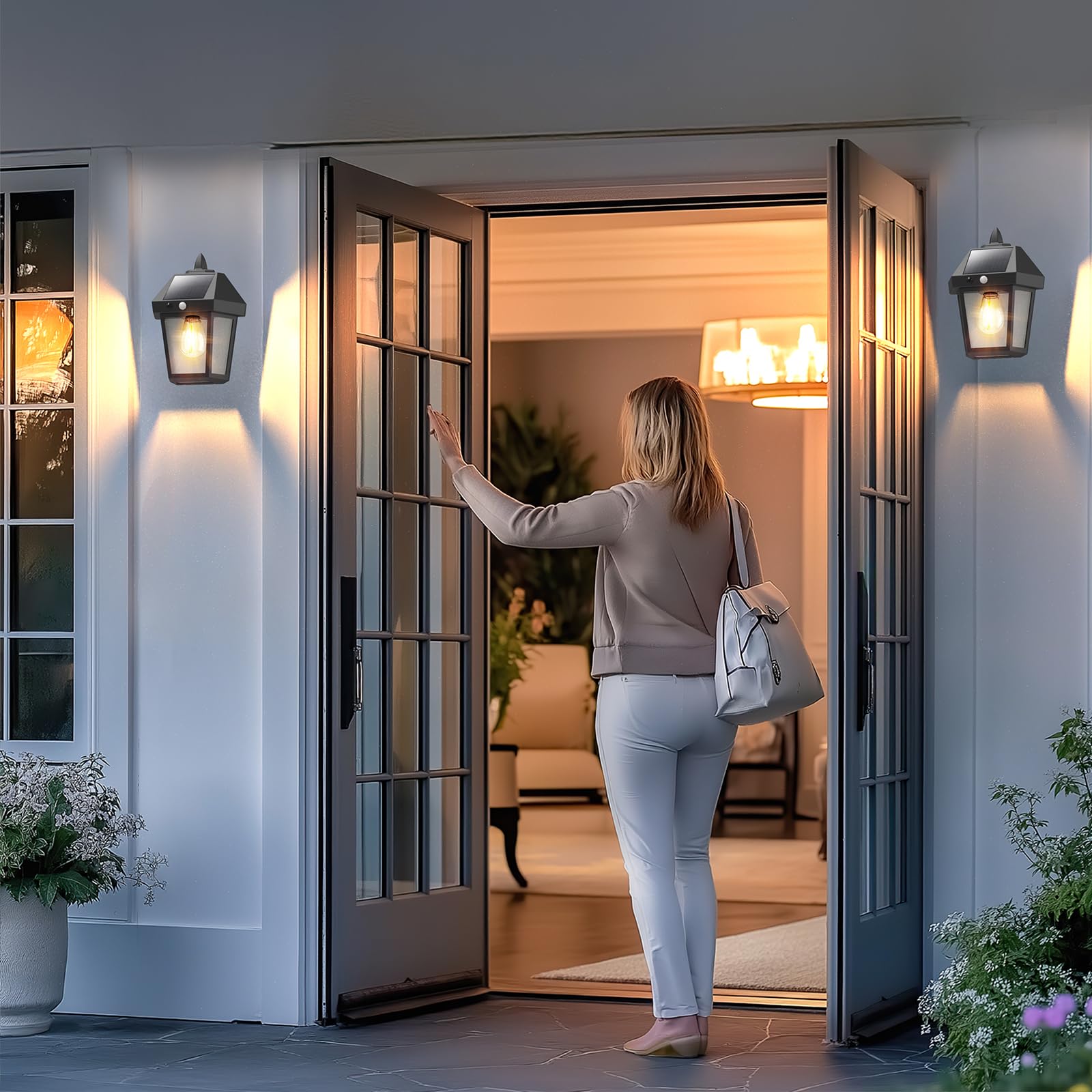 Motion Sensor Solar Lights - Outdoor Security & Illumination -2