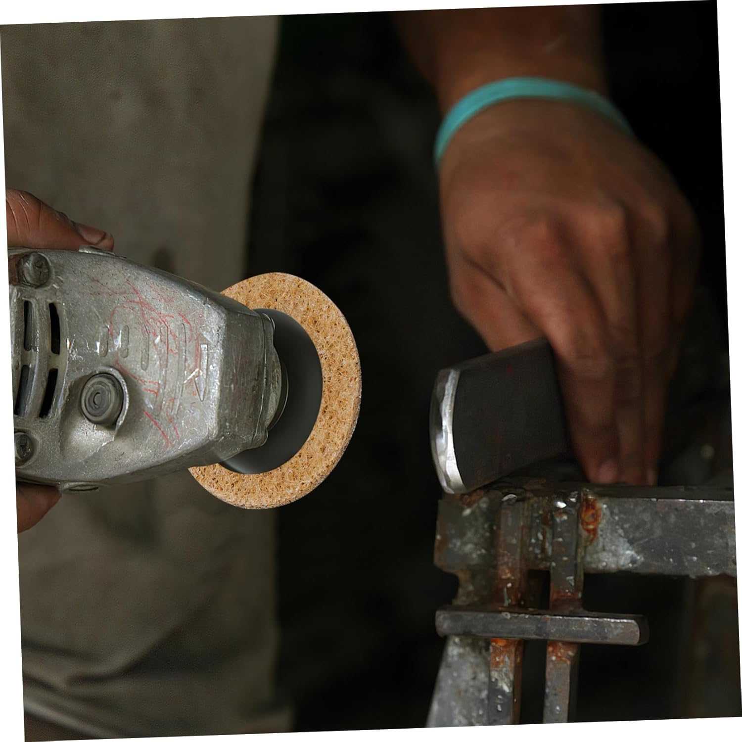 50pcs Nylon Sanding Discs Grinder Tool for Tight Spaces Polishing Pad Abrasive Grinding Wheel Paint Remover Metal