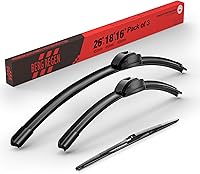 Vista 140 de BERG REGEN 22"+19" Limpiaparabrisas con juego de repuesto trasero de 10 pulgadas para Mazda CX-3 2016 2017 2018 2019 – Calidad genuina del OEM