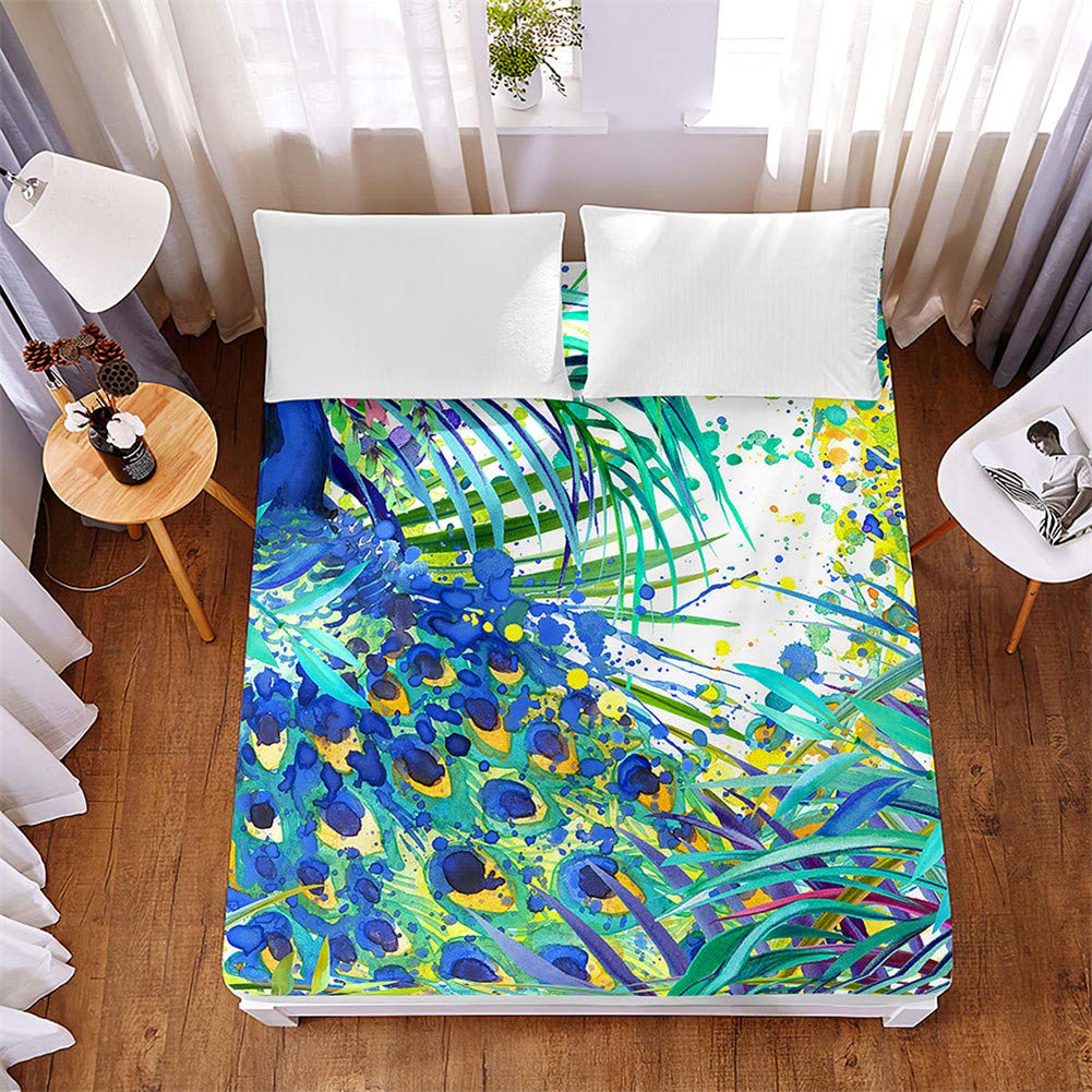 Drap housse 90x200 cm vert herbe pour une chambre nature et relaxante